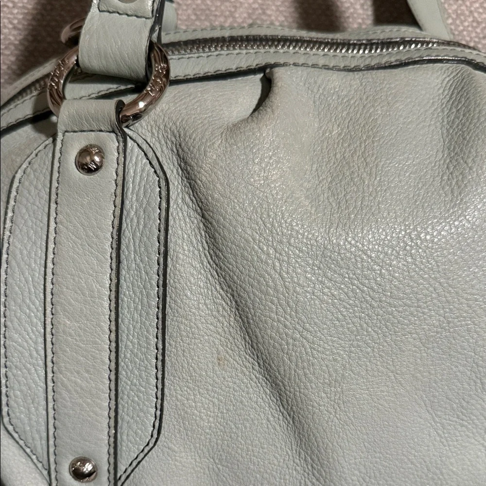 MCM Mint Green Satchel Bag